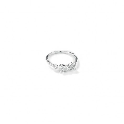 Anello aperto regolabile con fiocco