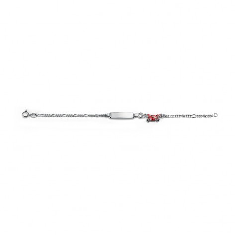 Bracciale con moto da corsa rossa