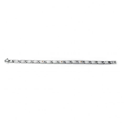 Bracciale uomo classico con puntini dorati