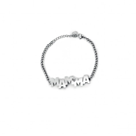 Bracciale a pallini con scritta mamma