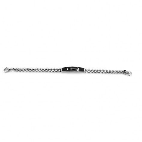 Bracciale con ancora su sfondo nero