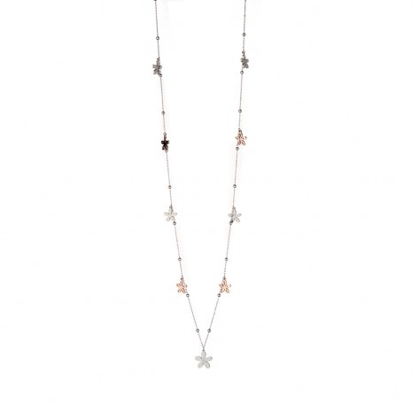 Collana con charms a forma di cuore