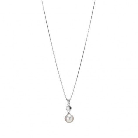 Collana con ciondolo perla con sfera
