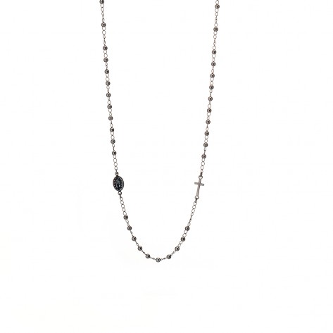 Collana rosario girocollo rutenio