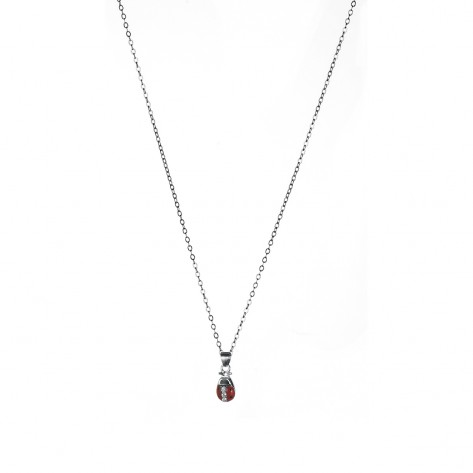 Collana con ciondolo a forma di coccinella