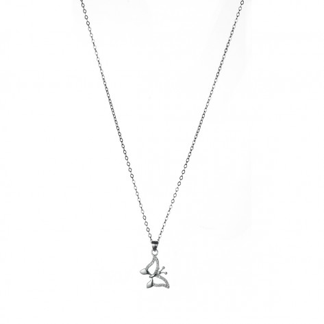 Collana con ciondolo a forma di farfalla