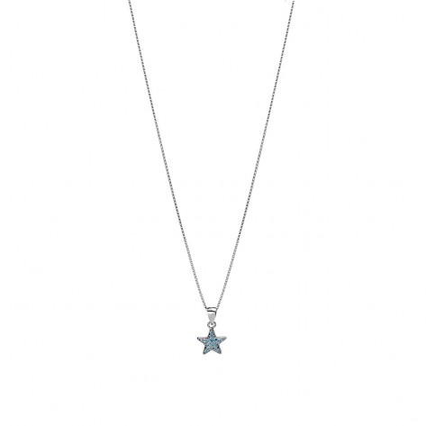 Collana con stella blu