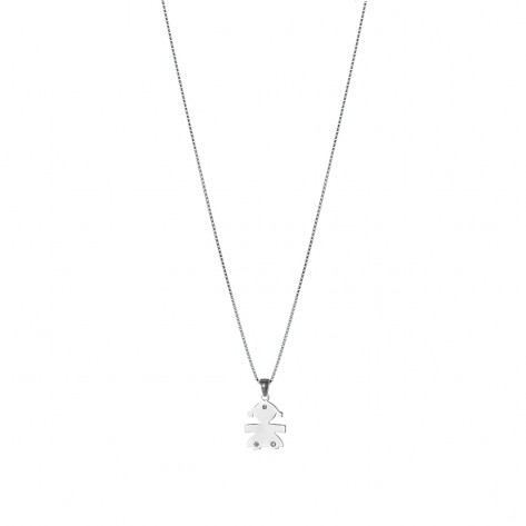 Collana con ciondolo a forma di bambina