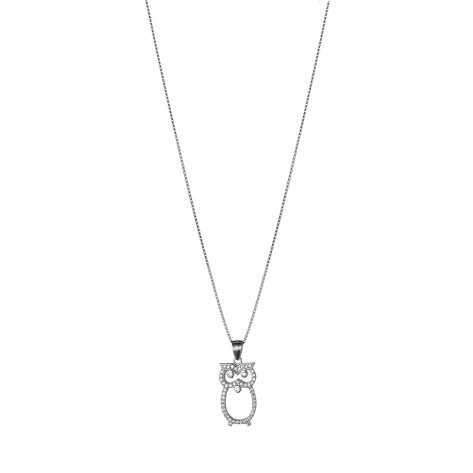 Collana con ciondolo a forma di gufo