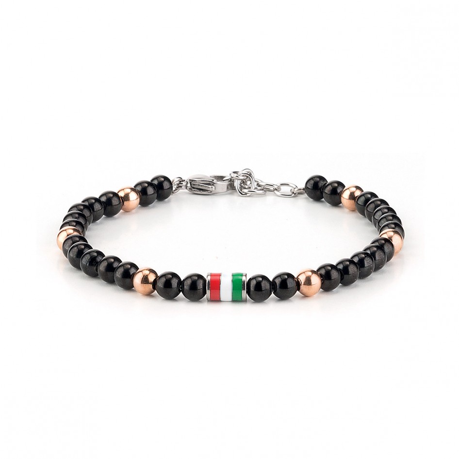 Bracciale Bandiera Italia In Pelle Ed Elastico - Unisex, Lavabile, 18-20 Cm - Foto 7