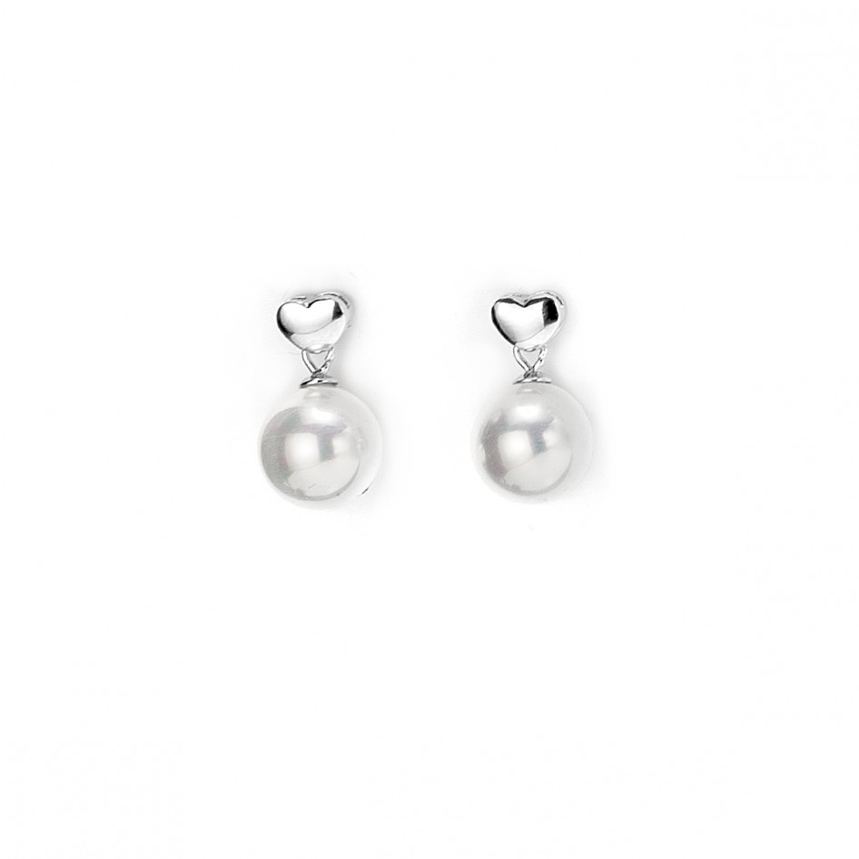 Orecchini Pendenti In Argento Sterling Con Tripla Perla Grigia - Philip Jones - Gioiello Eieante Regalo - 3