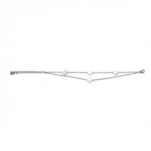 Bracciale multifilo con quadrifogli