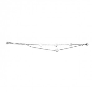 Bracciale multifilo con cuori