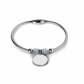 Bracciale semirigido con charme a cerchio
