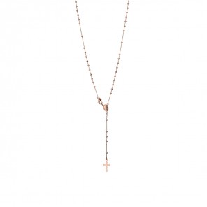 Collana rosario classica oro rosa