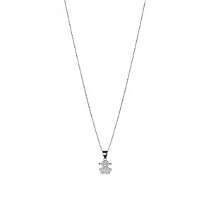 Collana con ciondolo a forma di bambina