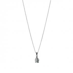 Collana con ciondolo doppio a forma di bambina e bambino