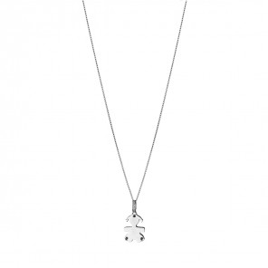 Collana con ciondolo a forma di bambina