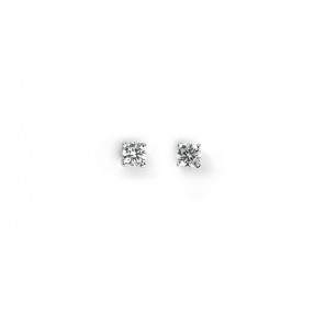 Orecchini punto luce con zirconi