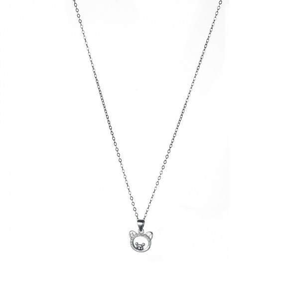 Collana MATERIA In Argento 925 Rodiato: Sottile Catena A Maglia Marina 1 Mm, Regalo Per Donna