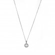 Collana con ciondolo bianco in madreperla