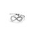 Anello regolabile con simbolo infinito