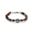 Bracciale in pietre dure occhio di tigre con rosa dei venti