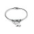 Bracciale semirigido con charme a forma di elefante