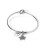 Bracciale rigido con charms stella e cuore