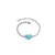 Bracciale con cuore turchese