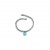 Bracciale con charme a forma di cuore turchese
