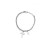Bracciale a pallini con charms a forma di croci