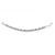 Bracciale con cerchi di zirconi bianchi e neri