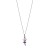 Collana con ciondolo a forma di ballerina vestita di viola