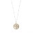 Collana dorata con ciondolo a cerchio albero della vita con cuori 