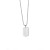 Collana con targhetta militare liscia