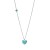 Collana con cuore piccolo turchese