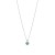 Collana con cuore blu