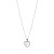 Collana con ciondolo a cuore con motivo decorativo traforato all'interno