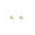 Orecchini a lobo a forma di margherite bianche