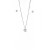 Parure collana con ciondolo e orecchini a forma di farfalla con antenne